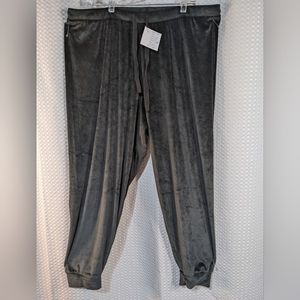 Juicy couture velour lounge pants black soft skinny size 2X